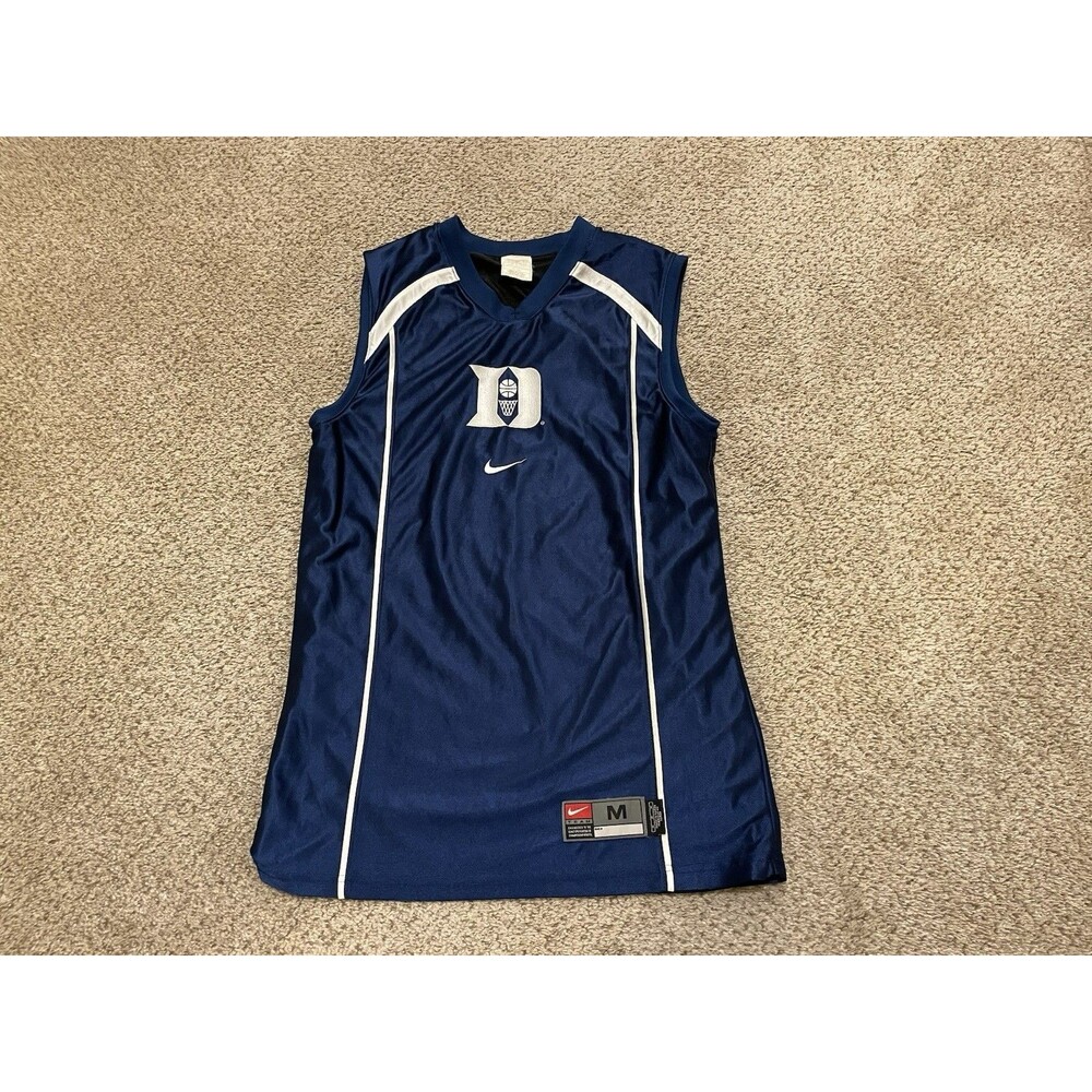Vintage Nike Duke Blue Devils Reversible Basketball Jersey Mens Size M
